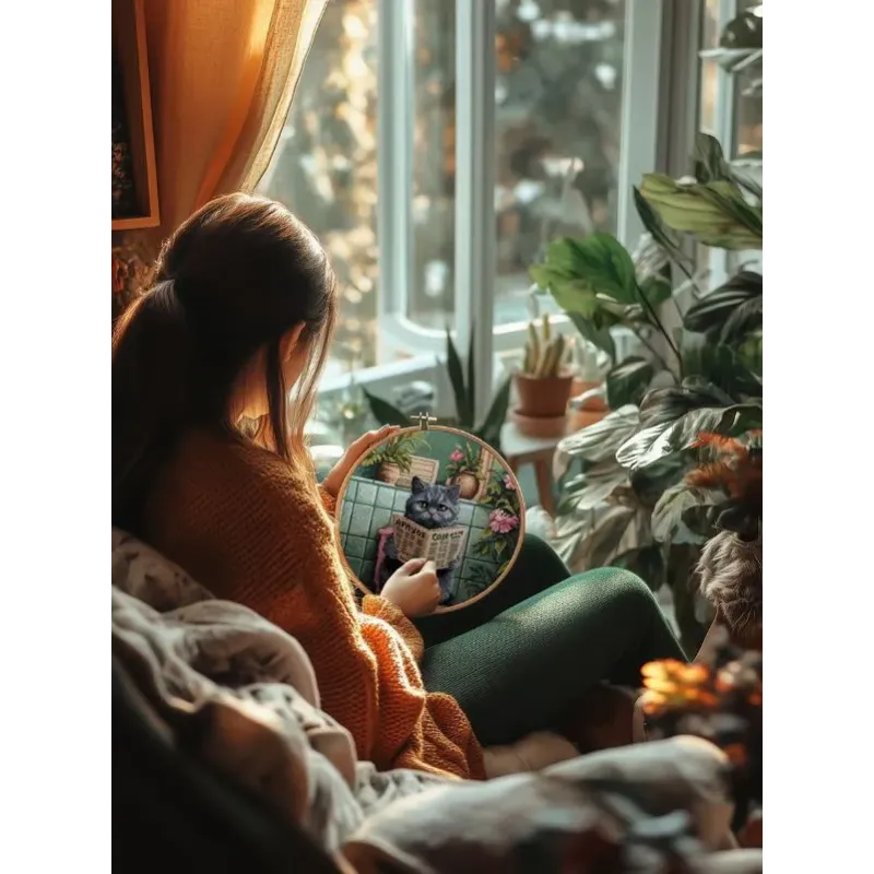 Набор для вышивания крестом PANNA "Не беспокоить" 22 x 30 см PJ-7546