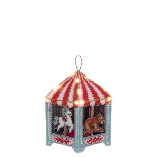 Kit de point de croix PANNA "Jouet. Carrousel" 16.5 x 19 x 16.5 cm PIG-7354