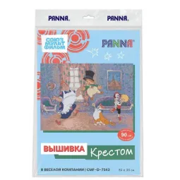 Kreuzstich-Set PANNA "In guter Gesellschaft" 32 x 23 cm PCMF-D-7543