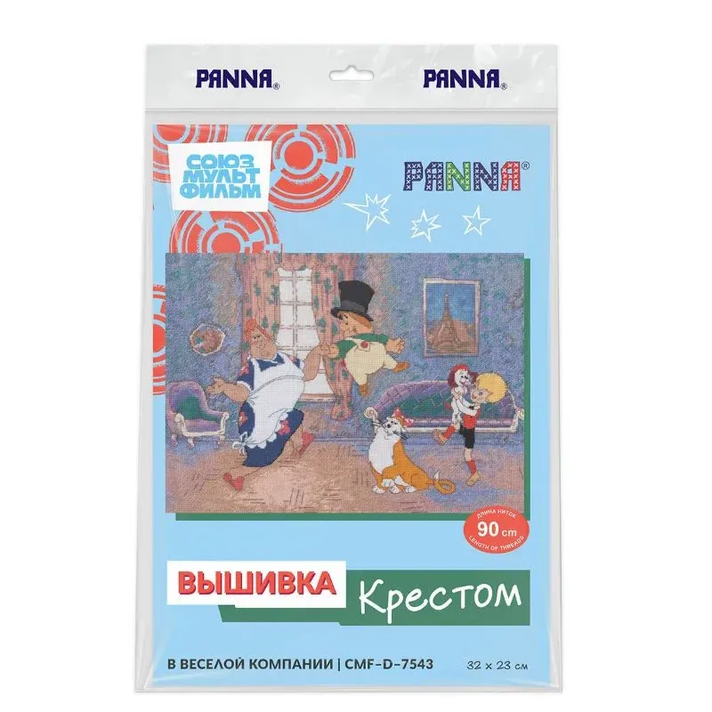 Kreuzstich-Set PANNA "In guter Gesellschaft" 32 x 23 cm PCMF-D-7543