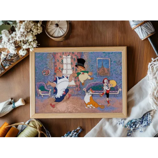 Cross stitch kit PANNA "In good company" 32 x 23 cm PCMF-D-7543