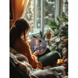 Kreuzstich-Set PANNA "In guter Gesellschaft" 32 x 23 cm PCMF-D-7543