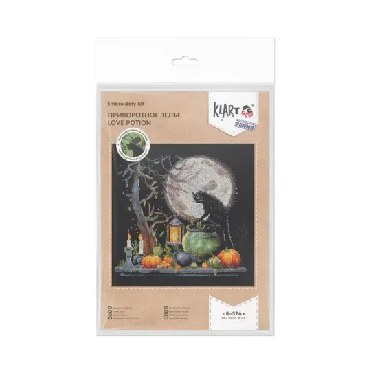Cross stitch kit KLART "Love potion" 20 x 20 cm KL8-576