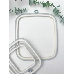 12,5x14,5 cm quadratischer Flexi-Reifen (transparent) 230-11TRANSP