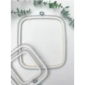 12,5x14,5 cm Square flexi hoop (transparent) 230-11TRANSP