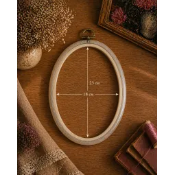 18x23 cm Ovaler Flexi Hoop (transparent) 230-9TRANSP