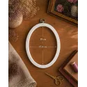 15,4x19 cm Oval Flexi Hoop (white) 230-8WHT