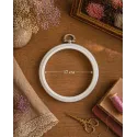 17 см круглый флекси-обруч (белый) 230-3WHT