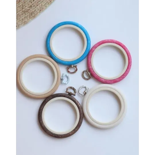 17 cm Round Flexi Hoop (white) 230-3WHT