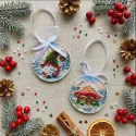 Kit de décoration "Merveille des bois" 13,2x6,6 cm AABT-063