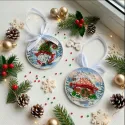 Kit de décoration "Merveille des bois" 13,2x6,6 cm AABT-063