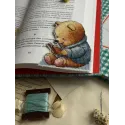 Kit de broderie au point de croix "Marque-page. Ours en peluche" 7х9 cm SANZ-74