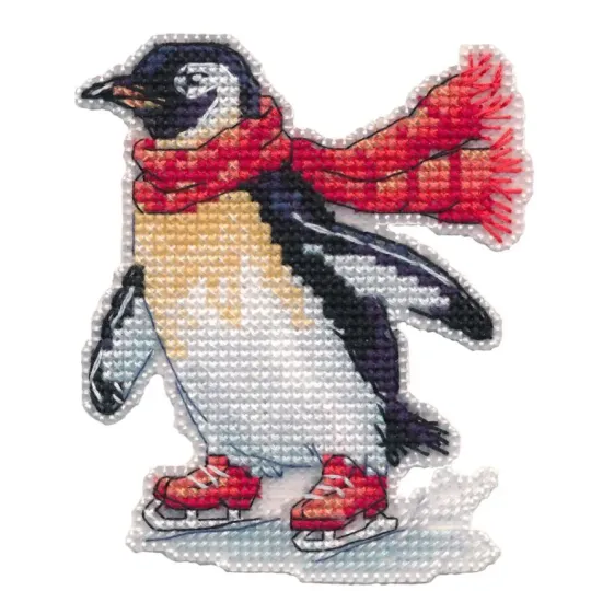 Kit point de croix "Aimant. À la patinoire" 8×9,4 cm S1717