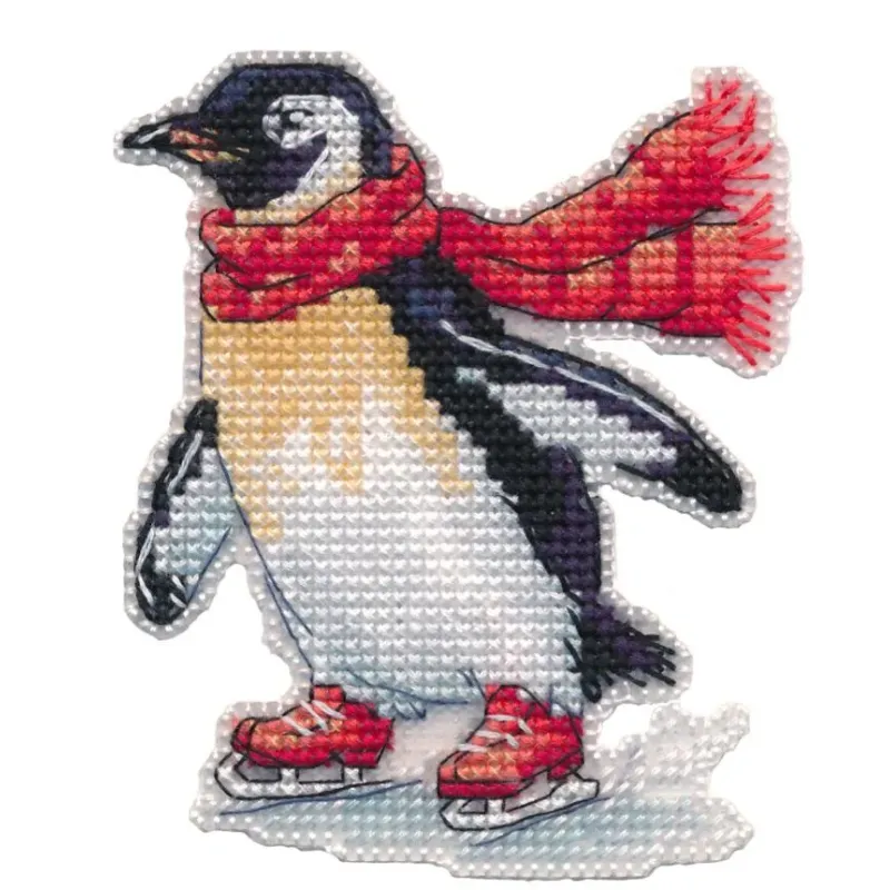 Kreuzstich-Set "Magnet. Auf der Eisbahn" 8×9,4 cm S1717