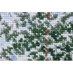 Kreuzstich-Set "Silber auf den Zweigen" 31.7 x 31.7 cm S/VM048