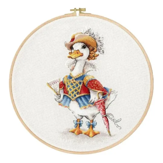 Cross stitch kit "Milady" 16 x 26.5 cm S/VK096