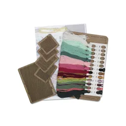 Вышивка крестом на деревянной основе "Весенний коллаж" 26*17 см SO-123