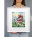 Cross stitch kit "Air travel" 25*20 cm SNV-1016