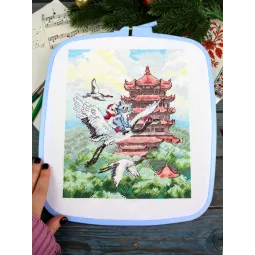 Набор для вышивания крестом "Воздушное путешествие" 25*20 см SNV-1016