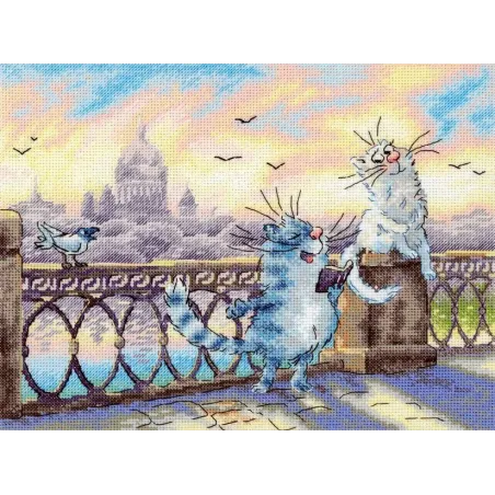 Cross stitch kit "On the river bank" 25*20 cm SNV-1014