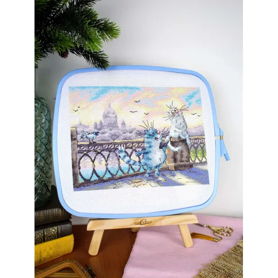 Cross stitch kit "On the river bank" 25*20 cm SNV-1014