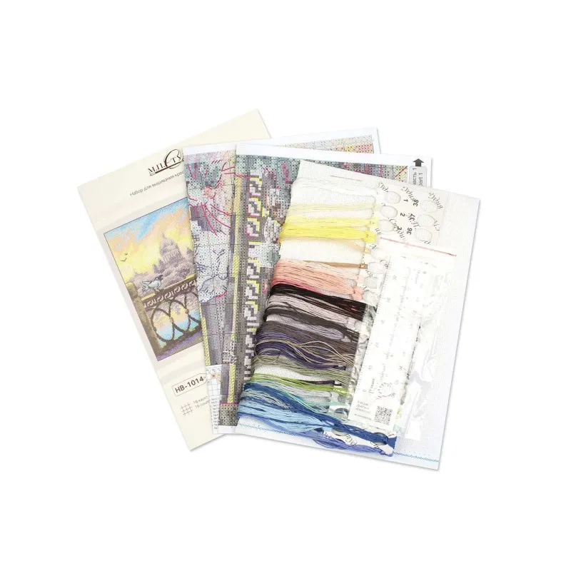 Kreuzstich-Set "Am Flussufer" 25*20 cm SNV-1014