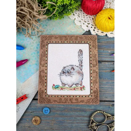 Cross stitch kit "Beware of danger!" 9*7 cm SM-1263