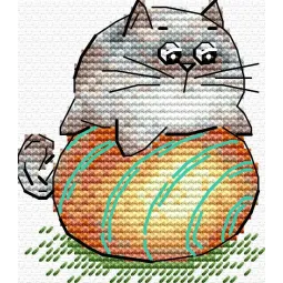 Kreuzstich-Set "Ballspiel" 7*6 cm SM-1261