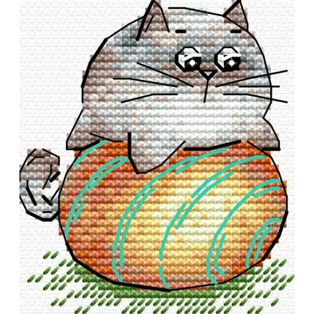 Cross stitch kit "Ball game" 7*6 cm SM-1261