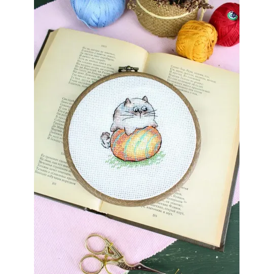 Cross stitch kit "Ball game" 7*6 cm SM-1261