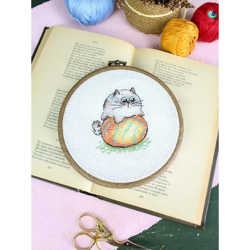 Cross stitch kit "Ball game" 7*6 cm SM-1261