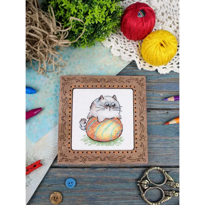 Cross stitch kit "Ball game" 7*6 cm SM-1261