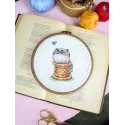 Cross stitch kit "Under close scrutiny" 9*6 cm SM-1260