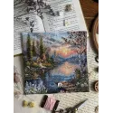 Kreuzstich-Set "Ruhiges Ufer" 19 x 18,5 cm SANT-21