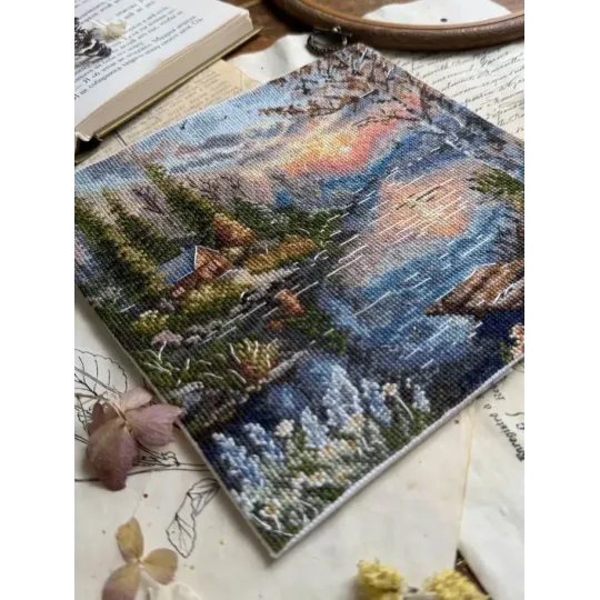 Cross stitch kit "Quiet shore" 19 х 18,5 cm SANT-21