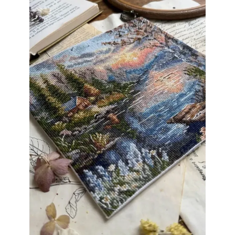 Cross stitch kit "Quiet shore" 19 х 18,5 cm SANT-21