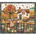 Kreuzstich-Set "Herbstmuster" 32 x 27 cm SANO-36