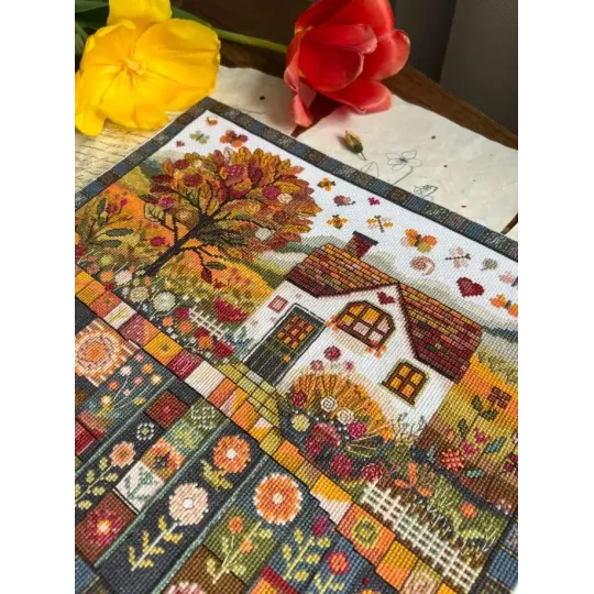 Cross stitch kit "Autumn patterns" 32 х 27 cm SANO-36