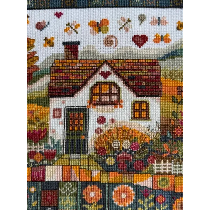 Kreuzstich-Set "Herbstmuster" 32 x 27 cm SANO-36