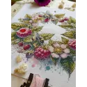 Cross stitch kit "Raspberries and bumblebees" 31,5 х 26,5 cm SANM-44