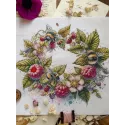 Набор для вышивания крестом "Малина и шмели" 31,5 х 26,5 cm SANM-44