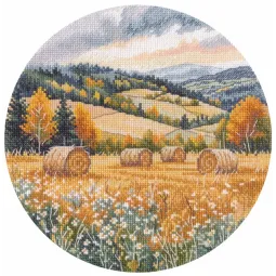 Cross stitch kit "Echo of the passing summer" 20×20 cm S1722