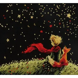 Cross stitch kit PANNA "Dreams of the Stars" 17.5 x 17.5 cm PVS-7555