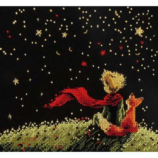 Cross stitch kit PANNA "Dreams of the Stars" 17.5 x 17.5 cm PVS-7555