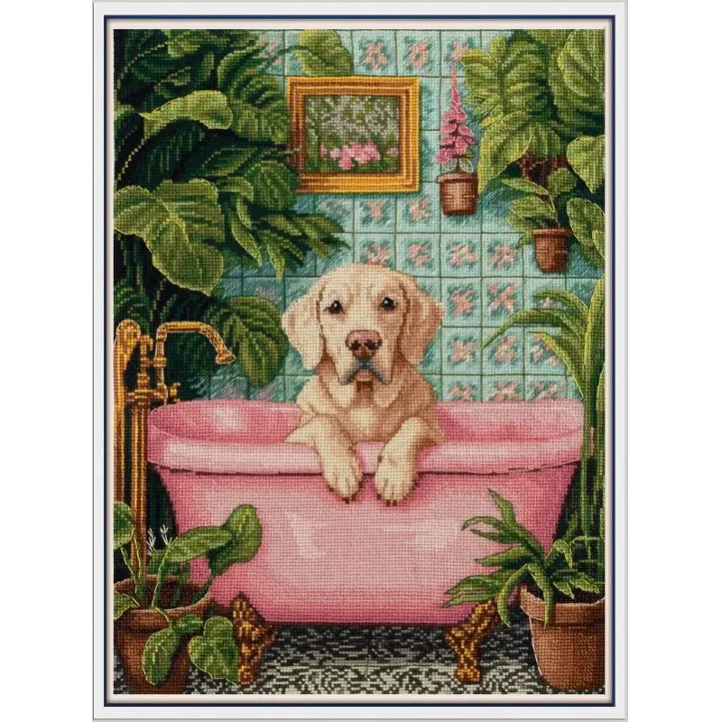 Cross stitch kit PANNA "Water treatments" 22 x 29.5 cm PJ-7545