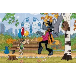 Cross stitch kit PANNA "Sworn friends" 32 x 21.5 cm PCMF-D-7532