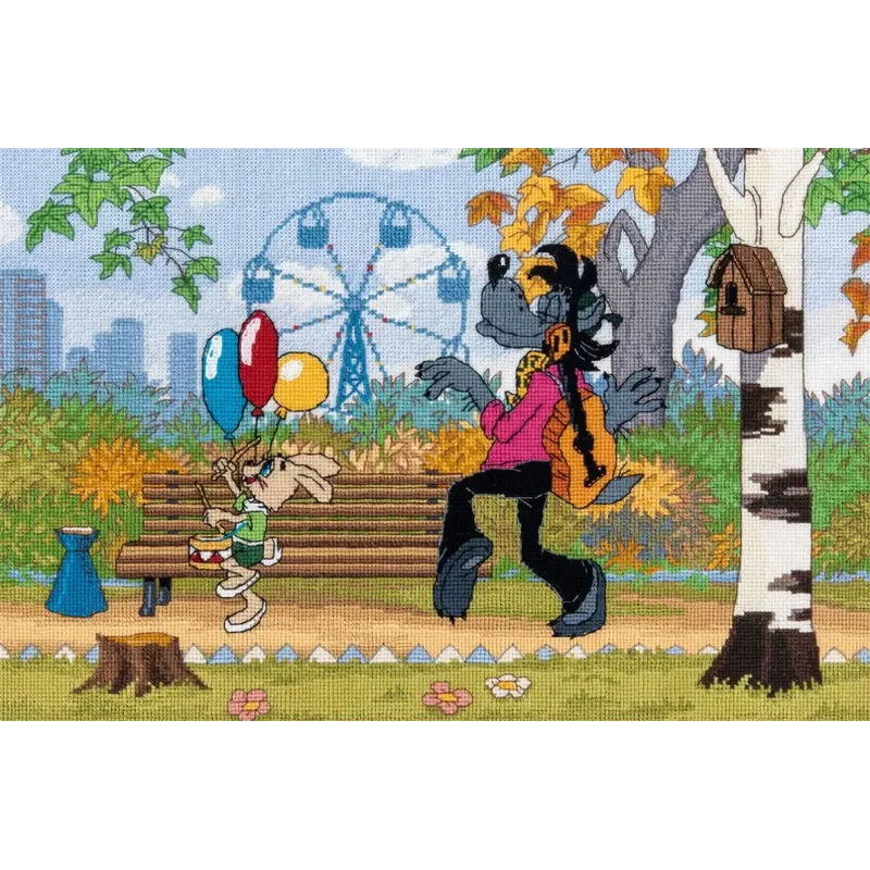 Cross stitch kit PANNA "Sworn friends" 32 x 21.5 cm PCMF-D-7532