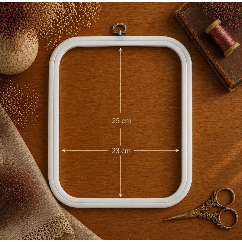 23x25 см квадратный флекси-обруч (белый) 230-13WHT