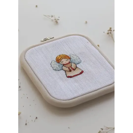 12,5x14,5 cm Square flexi hoop (white) 230-11WHT