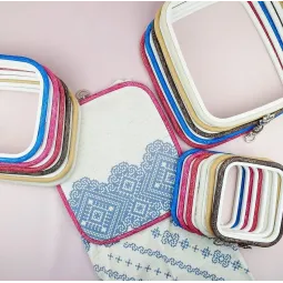 12,5x14,5 см квадратный пяльцы (белый) 230-11WHT